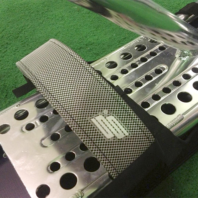 スノースクート フットストラップ シルバーの画像