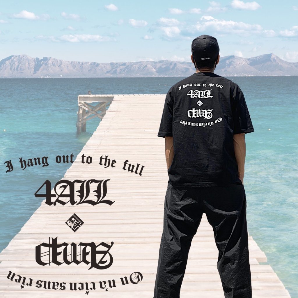 4ALL AMP コラボ Tシャツ　オーバーサイズタイプの画像