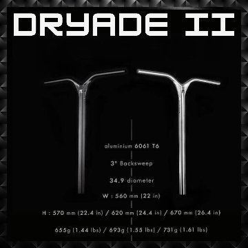 ハンドルバー Dryade V2 Bar アルミの画像