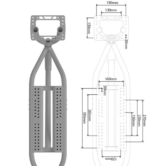 スノーバイクテック フレームセット UNI-HOLD SNOWBIKE.TECHの画像