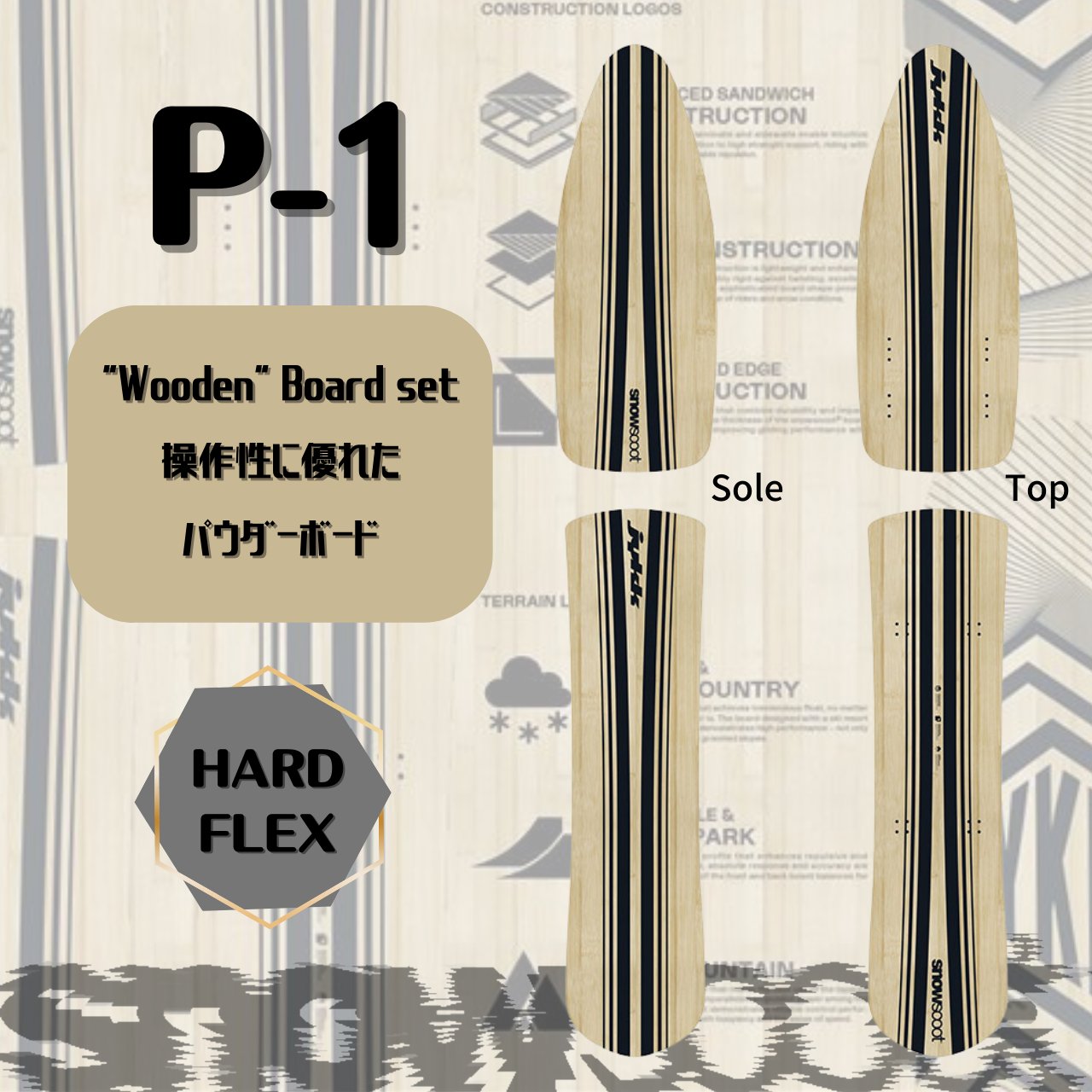 ◆ 組立済 ◆カスタム コンプリート ＜BASIC+選べるボードセット＞ SNOWBIKE.TECHの画像