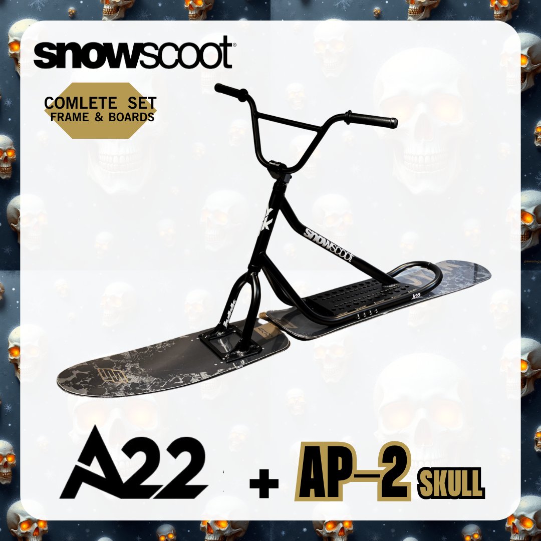 【新品/組立済】A22 with AP-2 Skull カスタム スノースクートの画像