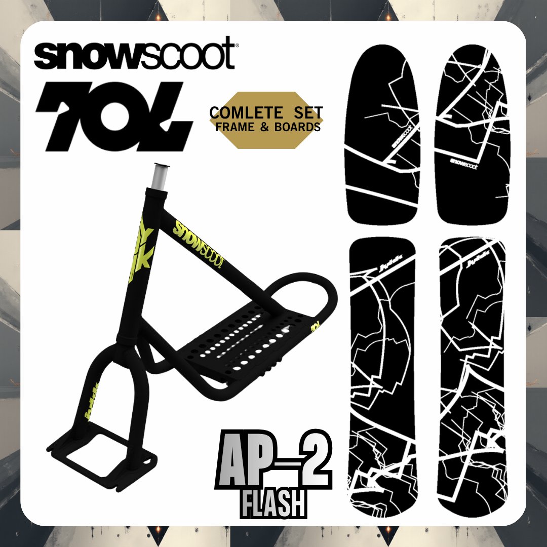 70L マットブラック + AP-2 【コンプリートモデル】 スノースクート SNOWSCOOTの画像