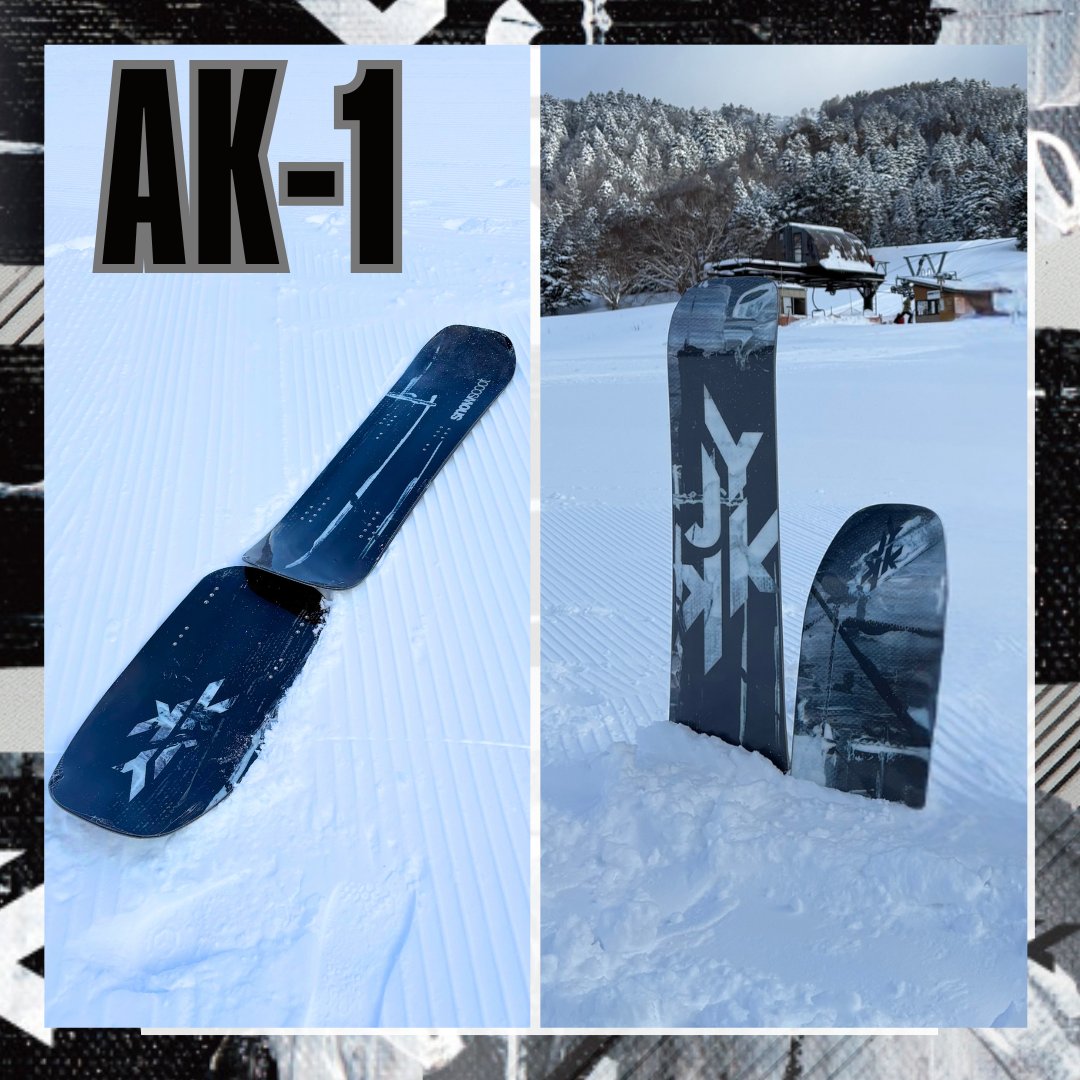 【予約商品】AK-1 PATCHES　＜ミディアムフレックス＞ jykk snowscoot フリースタイル ボードセットの画像