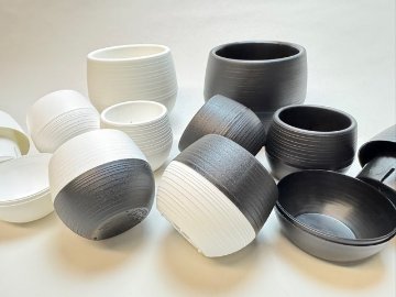 ボール型プラ鉢-2号-黒小(1鉢)[*]の画像
