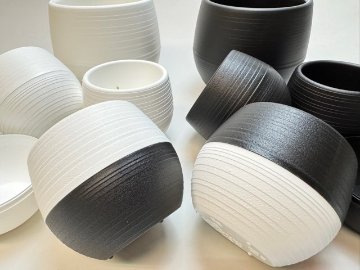 ボール型プラ鉢-2号-黒小(1鉢)[*]の画像