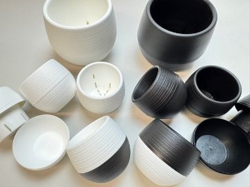 ボール型プラ鉢-2号-黒小(1鉢)[*]の画像