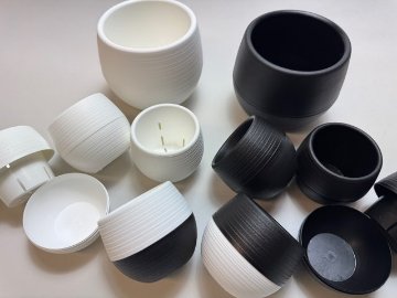 ボール型プラ鉢-2号-黒小(1鉢)[*]の画像