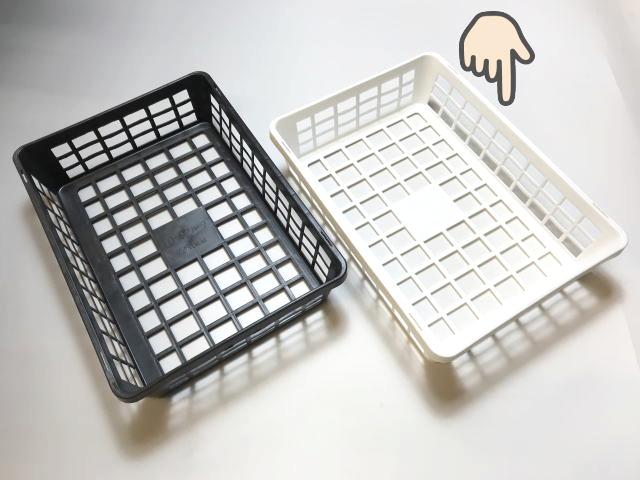 生産者仕様の園芸トレイ＊ミニトレイ-ハーフサイズ：白[w]の画像