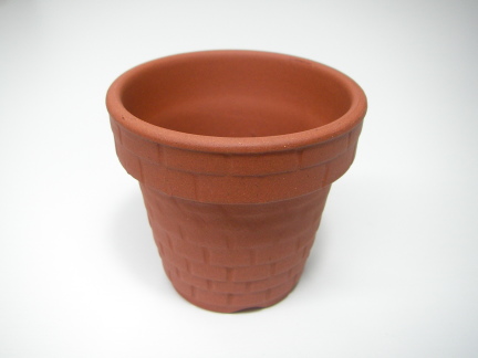レンガ風陶器鉢-2号(φ6.6×H6)画像