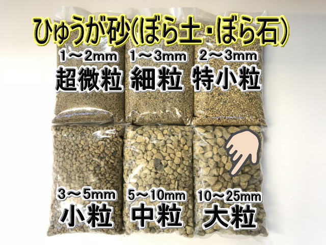 小袋-日向土（ボラ-大粒/Ｌ/10-25ミリ程度）の画像