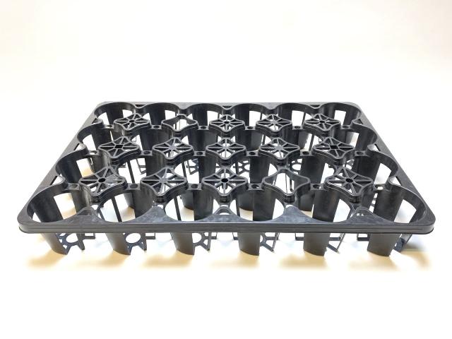 7.5cmポットや2.5号鉢用丸型枠トレイ(4×6=24鉢用)の画像