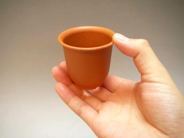 厚手のプラ鉢-ふっくら2号ミニ【茶】画像