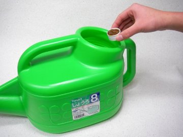 Gs酵素-1Ｌ(植物活性液)＠特殊肥料★ラベル変更あり＊家庭菜園-生産者＊オーガニック･有機JAS認定規格適合資材※生きた酵素の働きでボトルが凹んだり変形気味ですの画像