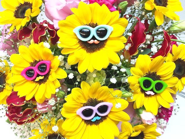 サングラス＋ヒゲ加工(1本にサングラス1＋ヒゲ1個処理※サングラスハート型もあり)の画像