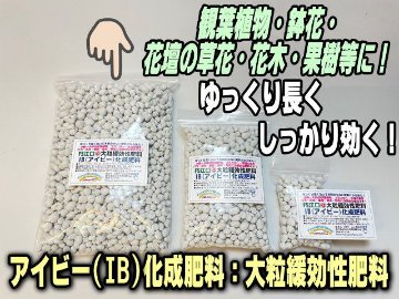 IB(アイビー)化成肥料(大粒緩効性肥料)1kg(大)＠フラワーショップ江口の画像