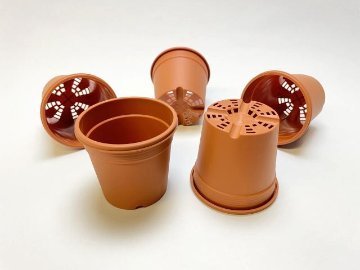[茶色]生産者仕様[カントー]プラ鉢A-30-茶画像