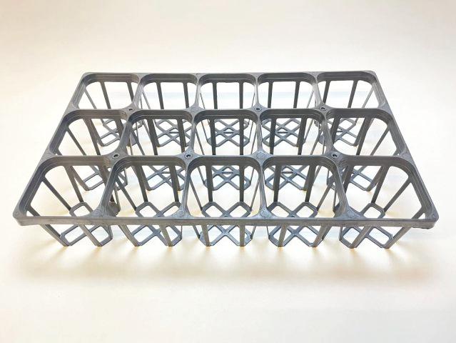 プレステラ深鉢★-120対応四角枠トレイ：15鉢用(黒)の画像