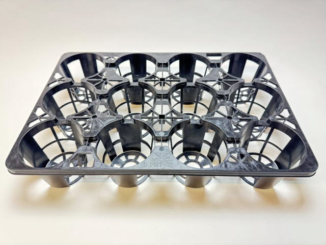 10.5cmポットや3.5号鉢用丸型枠トレイ(3×4=12鉢用)の画像