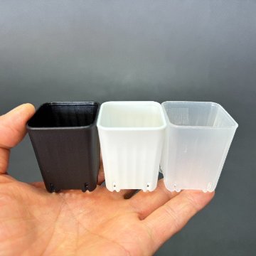 1.3号スマートロング-ミニスリット深鉢50型-白☆(スリットポット/スリット鉢)※1鉢売★ぶ厚い高機能ミニプラ鉢※鉢底の通気・排水重視！＊1号・1.3号鉢対応トレイあり※プレステラ系ミニスリットの画像