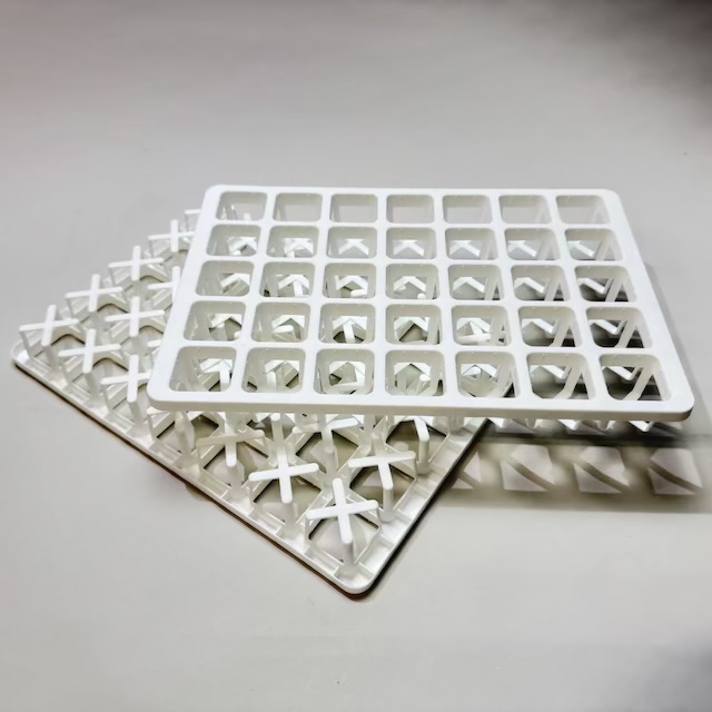 ミニプラ鉢1号・1.3号鉢対応-白色ミニトレイ-35(5×7)鉢用＊(約)A4サイズ相当※1枚売＊多肉・塊根植物・アガベ・ハオルチア・アデニウム・パキポディウム・実生の画像