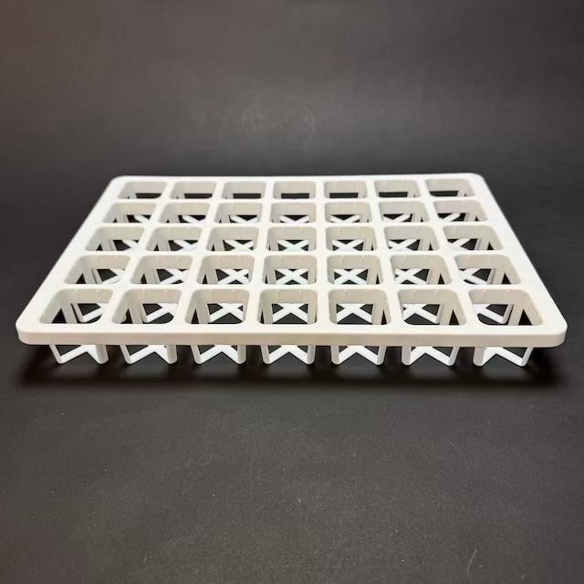 ミニプラ鉢1号・1.3号鉢対応-白色ミニトレイ-35(5×7)鉢用＊(約)A4サイズ相当※1枚売＊多肉・塊根植物・アガベ・ハオルチア・アデニウム・パキポディウム・実生の画像