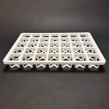 ミニプラ鉢1号・1.3号鉢対応-白色ミニトレイ-35(5×7)鉢用＊(約)A4サイズ相当※1枚売＊多肉・塊根植物・アガベ・ハオルチア・アデニウム・パキポディウム・実生の画像
