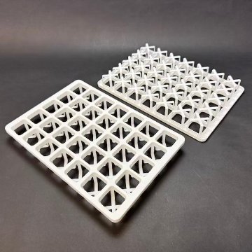ミニプラ鉢1号・1.3号鉢対応-白色ミニトレイ-35(5×7)鉢用＊(約)A4サイズ相当※1枚売＊多肉・塊根植物・アガベ・ハオルチア・アデニウム・パキポディウム・実生の画像