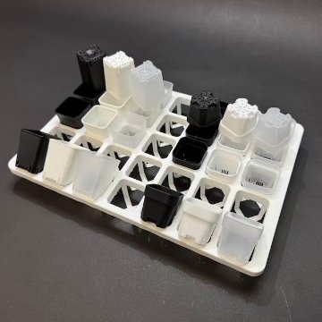 ミニプラ鉢1号・1.3号鉢対応-白色ミニトレイ-35(5×7)鉢用＊(約)A4サイズ相当※1枚売＊多肉・塊根植物・アガベ・ハオルチア・アデニウム・パキポディウム・実生の画像