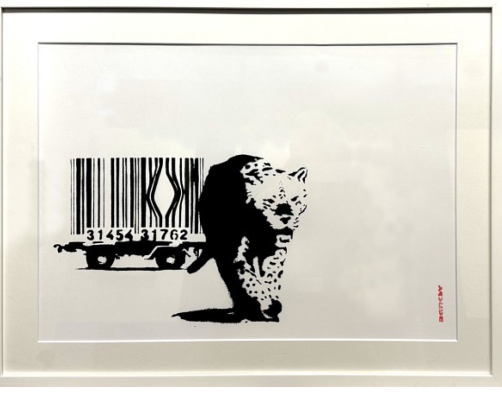 バンクシー　Barcode Leopardの画像