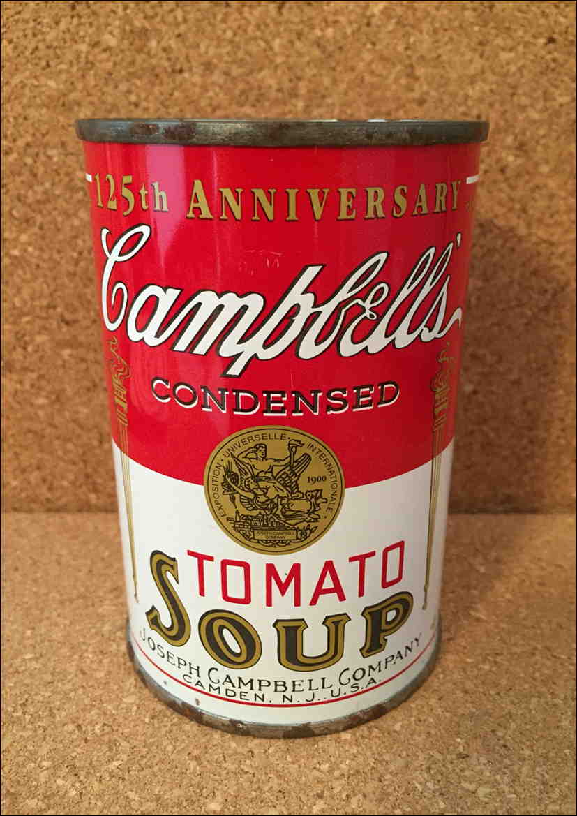 Campbell's トマト缶 貯金箱の画像