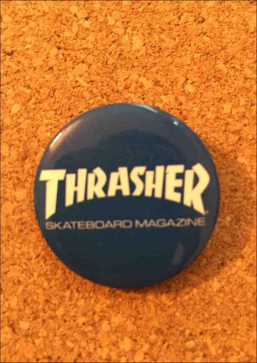 THRASHER 缶バッジの画像