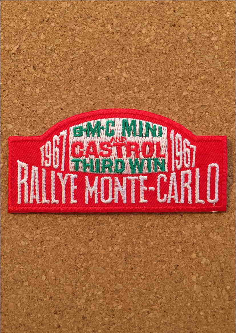 ワッペン 1967 MINI RALLYE MONTE CARLOの画像