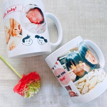 写真プリント　マグカップ 昇華転写の画像