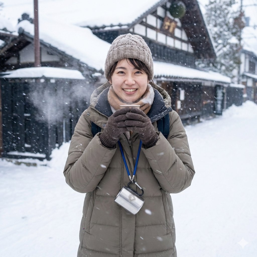 ネックストラップ付カラビナマグカップ【大山新酒酒蔵まつりオリジナル】の画像