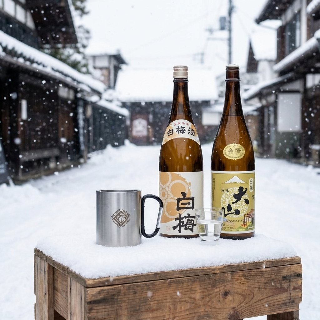 ネックストラップ付カラビナマグカップ【大山新酒酒蔵まつりオリジナル】の画像