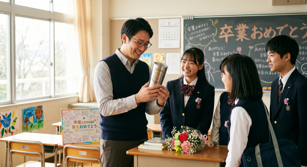 恩師への感謝を込めて。変わらぬ絆を贈るステンレスマグ。