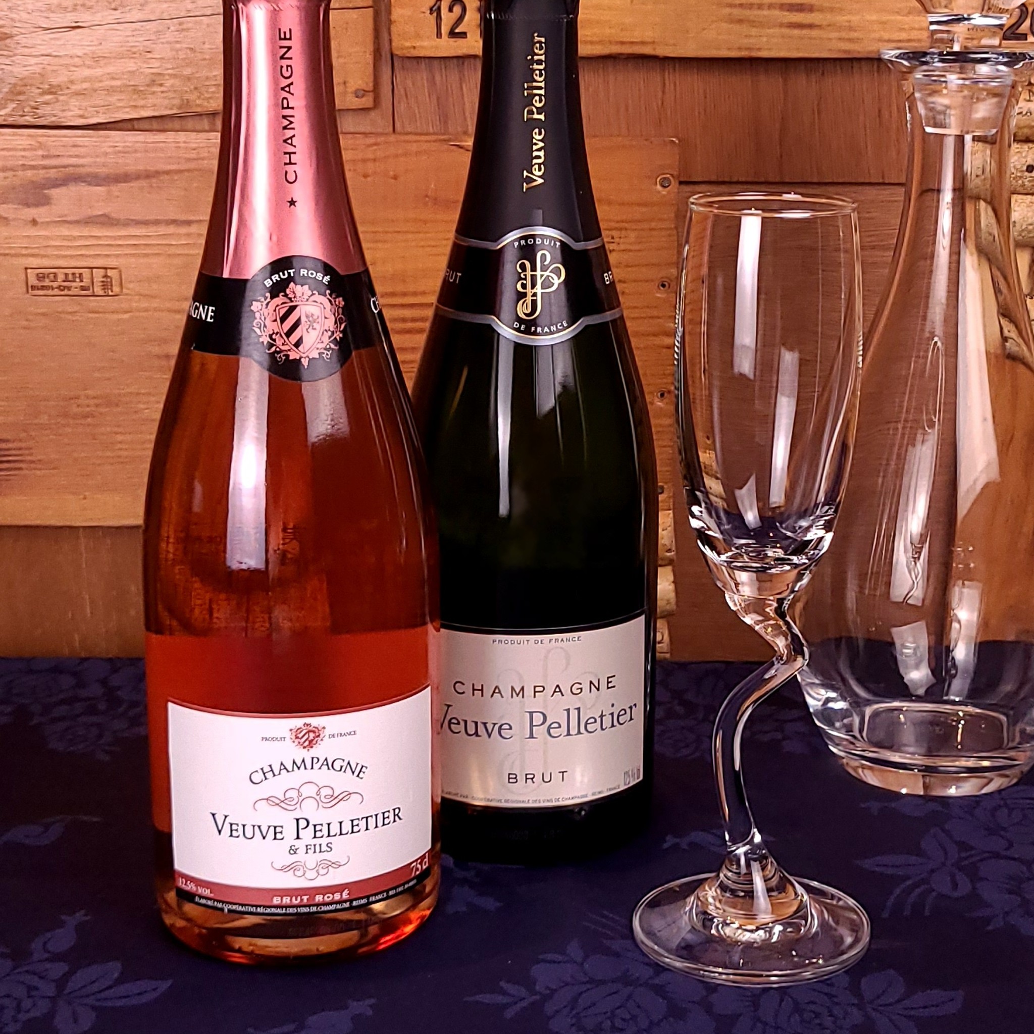 人気の作り手のヴーヴ・ペレティエ シャンパンセット 2本 白 ロゼ 辛口 飲み比べ セット 高級 フランス 銀座 ソムリエ厳選画像