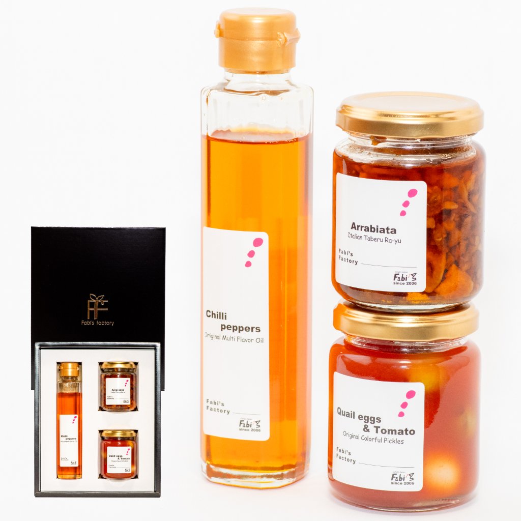 無添加 テレビでも紹介 銀座イタリアンレストランファビズ 高級 ギフトセット (一番人気商品詰め合わせギフト３種セット)の画像