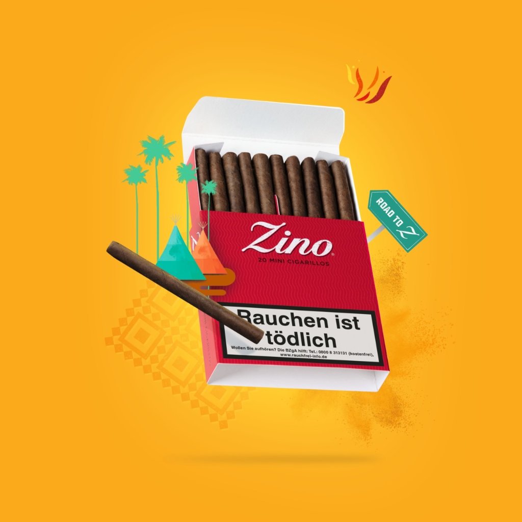 ジノ　ミニシガリロ　レッド　20本入りの画像