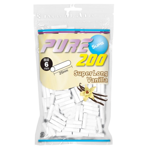 ピュア　スリムスーパーロングバニラフィルター　袋（200個）の画像