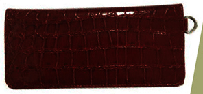 坪田パール　マグネットポーチ　クロコブラックの画像