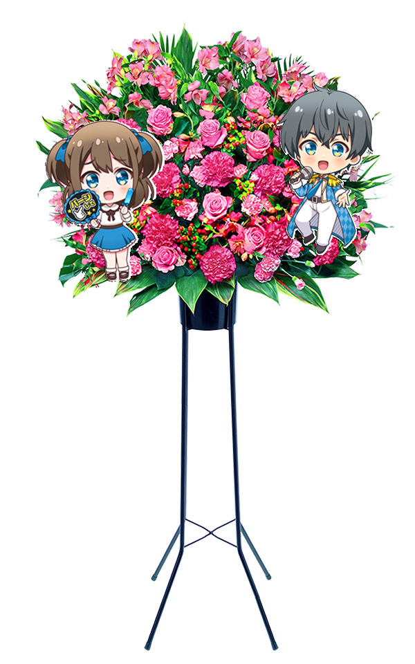 花銀定番フラスタ(1段) 持込装飾品設置無料！対応地域：東京23区と千葉(一部)の画像