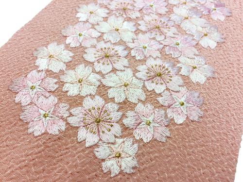 刺繍［ピンク］桜づくし柄半衿の画像