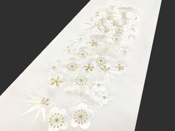 刺繍［金・白］松竹梅半衿の画像