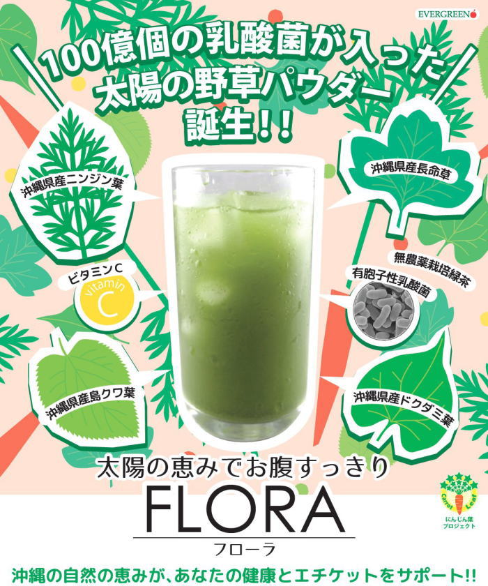 【お試しパック】太陽の野草パウダー「FLORA（フローラ）」20gの画像