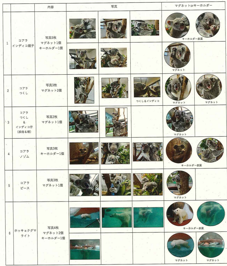 平川動物公園　オンラインショップ限定セット②　【セットの内容はそれぞれ違いますのでご確認ください】画像