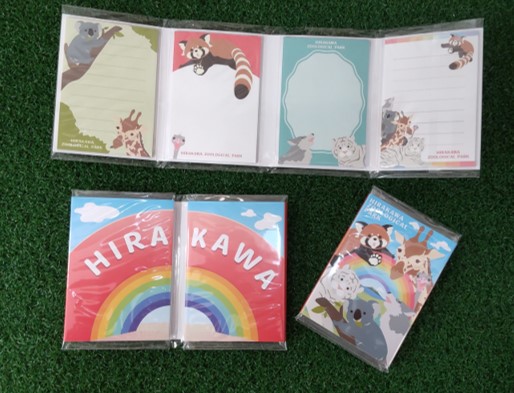平川動物公園オリジナル　パタパタメモの画像
