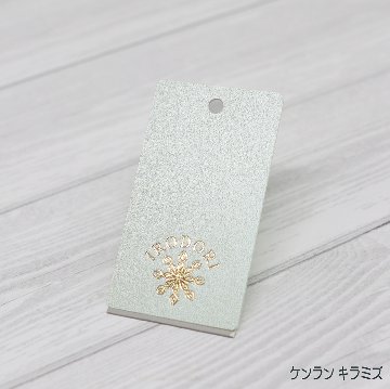 箔押し オリジナル下げ札・商品タグの画像