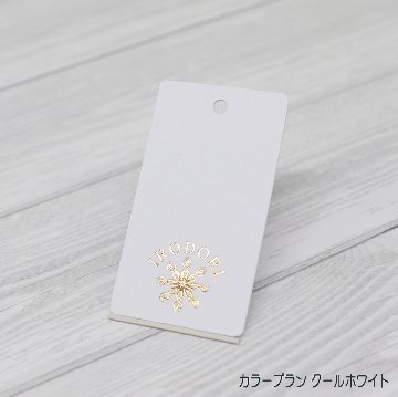箔押し オリジナル下げ札・商品タグの画像